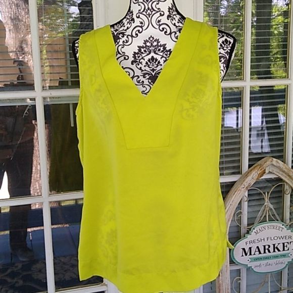 NWT Conrad C Size 8 Sleeveless Lime Green Top - Picture 2 of 7